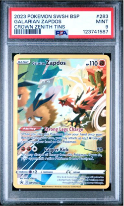 PSA 9 Galarian Zapdos Swsh283 Swsh: Sword & Shield Promo Cards Holo - Image 1