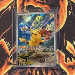 Pokemon TCG Pikachu 027 Sv: Scarlet & Violet Promo Cards Holo NM - Image 1