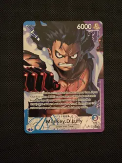Monkey D. Luffy OP11-040 Leader Alternative Art NM Fist Of Divine Speed - Image 1