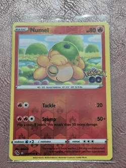 Pokemon TCG Numel Pokemon Go 013/078 PEELABLE DITTO Reverse Holo NM/Unpeeled - Image 1