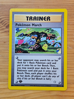 Pokemon TCG Pokemon March Neo Genesis 102/111 1st Edition LP WOTC. - Image 1