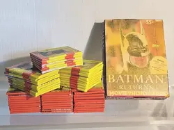 BATMAN RETURNS Lot Of 90+ TRADING CARDS 1991 TOPPS Sealed Packs - Image 1