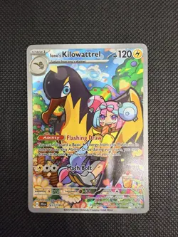 Ionos Kilowattrel 163/159 Journey Together Pokemon TCG Illustration Rare Card NM - Image 1