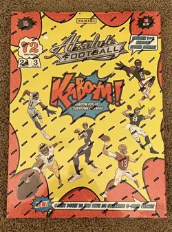 2024 Panini Absolute Kaboom Football Card Advent Calendar Countdown Box 24 Packs - Image 1