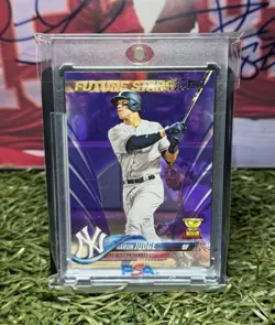 2018 Topps Future Stars Aaron Judge Rookie Cup Yankees #1 Purple Parallel - Image 1