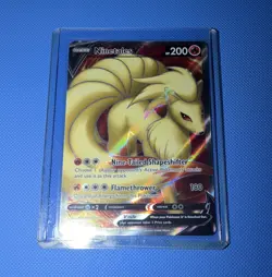Pokemon Company Swsh02 Rebel Clash Ninetales V 177/192 Holo Full Art - Image 1