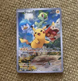 Pikachu 027 SV Scarlet & Violet Promo Holo 60 HP English 2023 Furusawa - Image 1