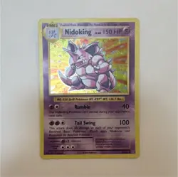 Pokemon Nidoking 45/108 Evolutions Reverse Holo Rare 150 HP Tail Swing 100 - Image 1