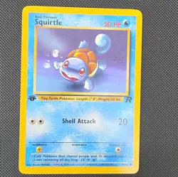 Pokemon TCG Squirtle 68/82 Team Rocket Common 1st Ed Regular 50 HP ENG - Image 1