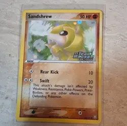 Pokemon Sandshrew 74/109 Team Rocket Returns Stamped Reverse Holo EN 2004 - Image 1