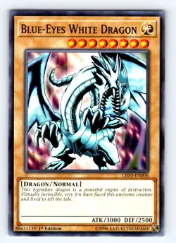 Yugioh Blue-Eyes White Dragon LED3-EN006 1st Edition Common - NM 💎 - Image 1