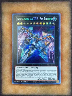 Yugioh Divine Arsenal AA-ZEUS - Sky Thunder PHRA-EN045 Secret Rare 1st Ed NM - Image 1
