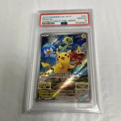 PSA 10 GEM MINT Pikachu 001/SV-P Scarlet & Violet Promo Japanese Pokemon Card - Image 1