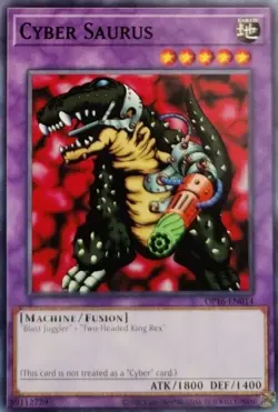 Cyber Saurus - OP16-EN014 - Common - Unlimited Edition - Near Mint - Image 1