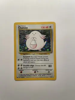 Chansey 3/102 Holo Rare Base Set Pokemon Card TCG Vintage 1999 LP - Image 1