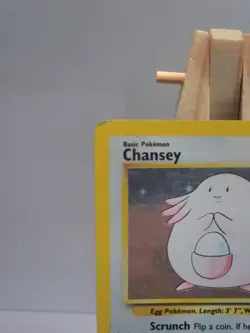 Chansey 3/102 Pokemon Card TCG Base Set Unlimited Holo - Image 3