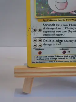 Chansey 3/102 Pokemon Card TCG Base Set Unlimited Holo - Image 5