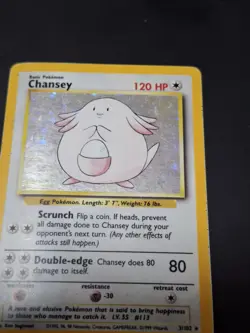 Chansey 3/102 Holo Rare Base Set - Pokemon Card TCG WOTC HP - Image 3