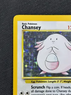 Pokemon TCG Chansey 3/102 Base Set Holo Rare Card - Image 2