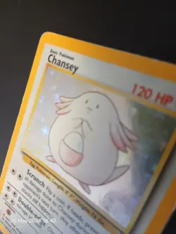 Pokemon TCG Chansey Holo Rare Card Base Set 3/102 HP binder copy - Image 4