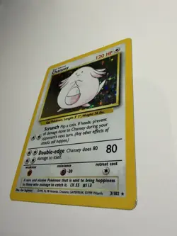 Pokemon Chansey Holo Rare TCG Card Base Set Unlimited 3/102 - Image 3