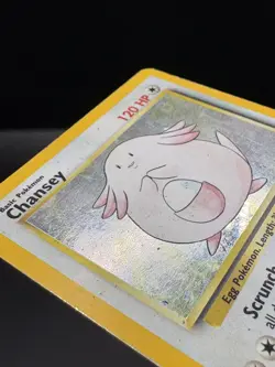 Pokemon TCG Chansey Holo Unlimited Rare Card 3/102 1999 Base Set MP - Image 4