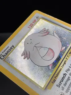 Pokemon TCG Chansey Holo Unlimited Rare Card 3/102 1999 Base Set MP - Image 5