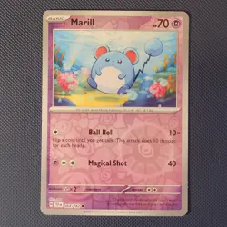 Marill 064/162 - Temporal Forces - Common Reverse Holo Pokemon Card - NM - Image 1