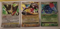 Pokemon Cards Staraptor Lv.x & Hippowon Lv.x & Tangrowth Lv.x - Image 1