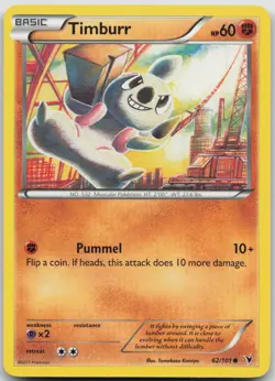 Timburr 62/101 Common Noble Victories Pokemon LP/MP - Image 1