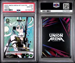 UNION ARENA - Sinon (090) (R*) - UE07BT: Sword Art Online 1-Star FOIL PSA 10 - Image 2
