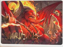Rakdos, Patron of Chaos - GOLD STAMPED ART CARD - Magic the Gathering MTG Nice! - Image 1