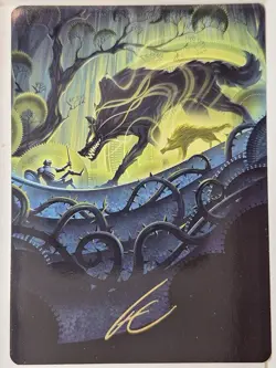 Unnatural Growth - GOLD STAMPED ART CARD- Magic the Gathering MTG Nice! - Image 1