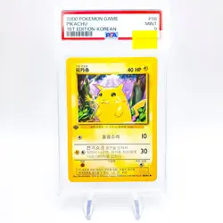 [PSA9] Pokemon korean Base set 1st 'Pikachu' 58/102 2000 1st edition card - Image 1