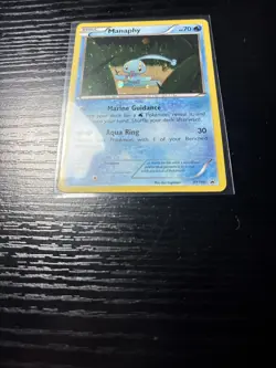 2017 Pokemon TCG Manaphy Promo Holo Card #XY190 (with Swirl) - Image 4