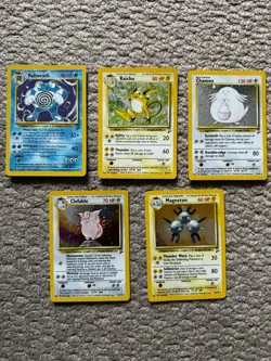 Pokemon TCG Base Set 2 Bundle Holo WOTC 5 x Cards No Duplicates - Image 1