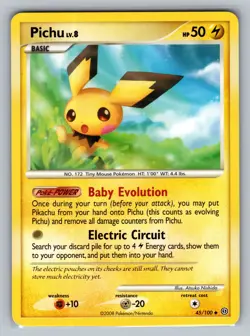 Pichu Stormfront #45/100 Uncommon Pokemon Card - Image 1
