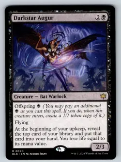 Darkstar Augur 90 Rare Bloomburrow Magic: The Gathering Lightly Played - Image 1
