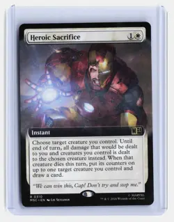 Heroic Sacrifice Magic The Gathering Marvel Super Heroes #R310 Extended Art - Image 1