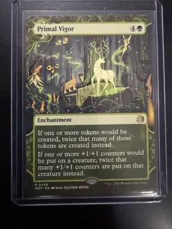 MTG Wilds of Eldraine: Enchanting Tales WOT Primal Vigor MINT - Image 1