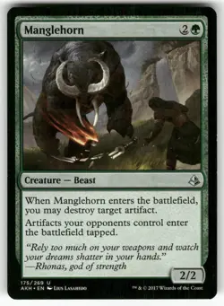 Manglehorn 175 Uncommon Amonkhet Magic: The Gathering NM - Image 1