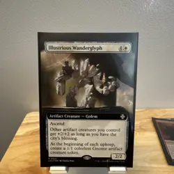 Wizards of the Coast Illustrious Wanderglyph Extended Art Regular Rare #0021 - Image 1