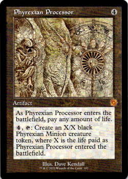 Phyrexian Processor (Schematic) The Brothers' War: Retro Frame Artifacts NM - Image 1