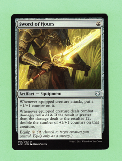 MTG - SWORD OF HOURS 061/062 U AFC 2021 - Image 1
