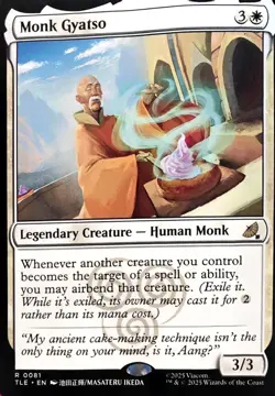 Wizards of the Coast MTG Monk Gyatso TLE 0081 Rare Regular EN 2025 - Image 1