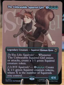MTG- The Unbeatable Squirrel Girl (Borderless) FOIL- MSH R0371 - Image 1