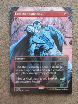 Magic The Gathering Strahd's Descent Secret Lair END THE FESTIVITIES FOIL 2503 - Image 1