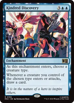 MTG Kindred Discovery, NM-Mint, English Commander: Marvel Super Heroes - Image 1