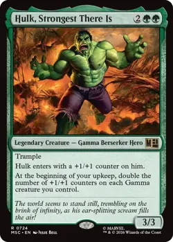 MTG Hulk, Strongest There Is, NM-Mint, English Commander: Marvel Super Heroes - Image 1