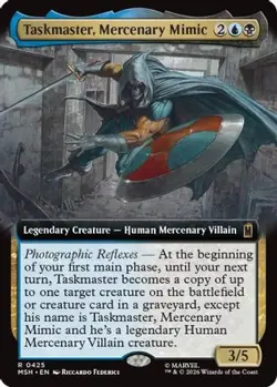 Taskmaster, Mercenary Mimic (Extended Art) 425 Marvel Super Heroes MTG NM - Image 3